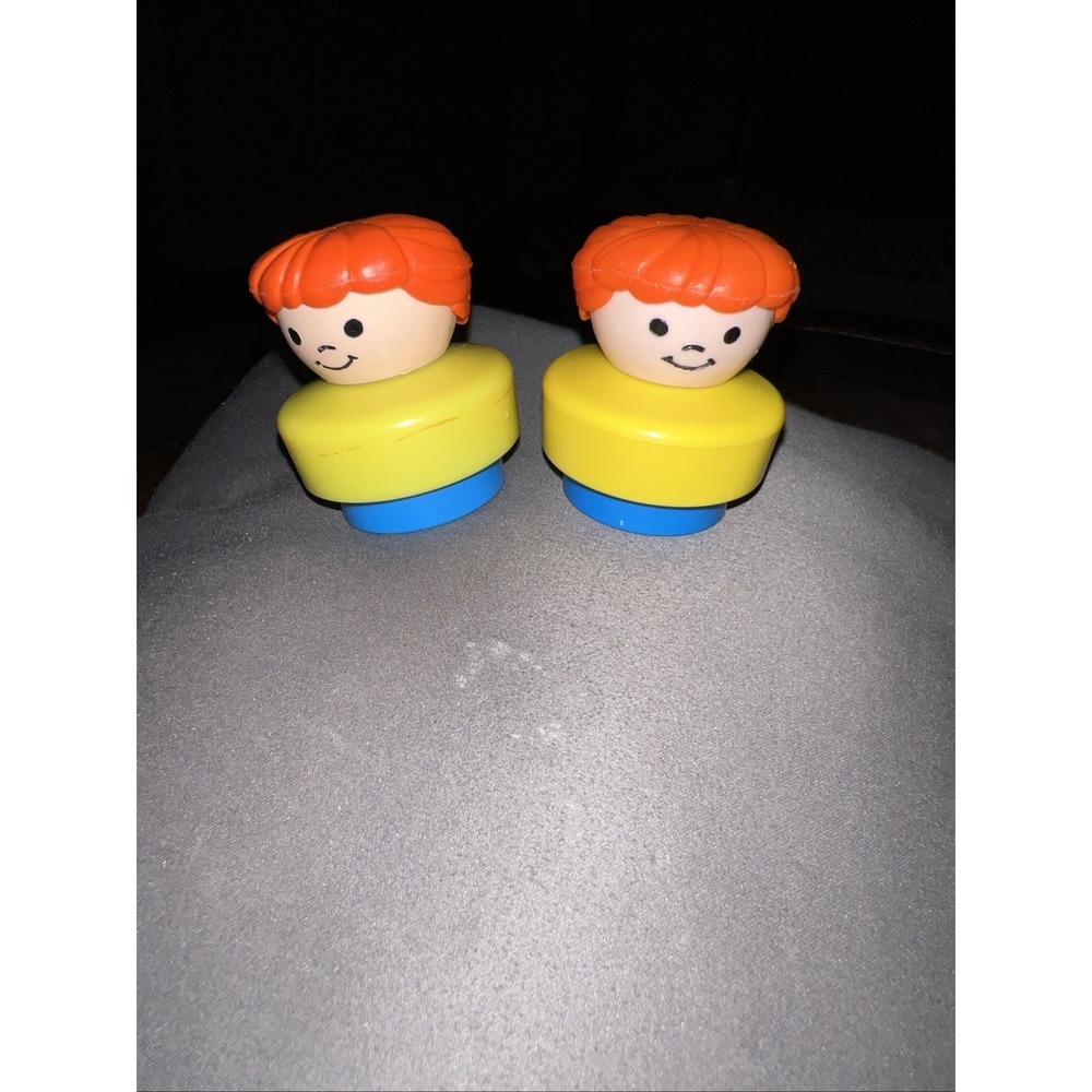 Vtg 1990 Fisher Price Little People Chunky Toy Figure Girl Red Hair